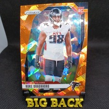 2024 Panini Prizm Orange Cracked Ice Rookie Ruke Orhorhoro RC Atlanta Falcons