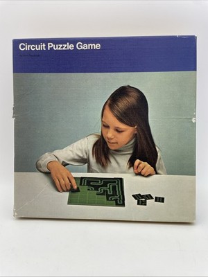 1973 Circuit Puzzle Game Alex Randolph Ravensburger W Germany Complete 36 STEM