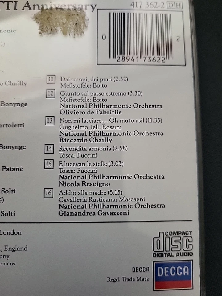 Luciano Pavarotti  -  Anniversary, CD - Bild 4 von 4