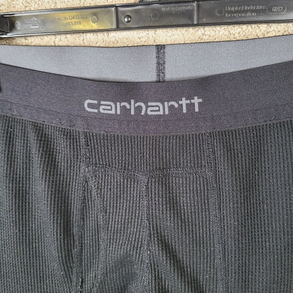 Pantalones Carhartt Force Para Hombres 2XLT Negros Térmicos Largos John Ropa Interior Capa Base Foto 3 de 4