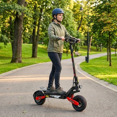 1200W Off-road Electric Scooter for Adult 25Mile 30MPH Foldable Fast E-Scooter