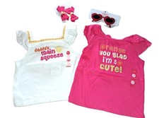 Lot Girls Gymboree Citrus cooler 18 24 months NWT tank top t shirt barrettes vtg
