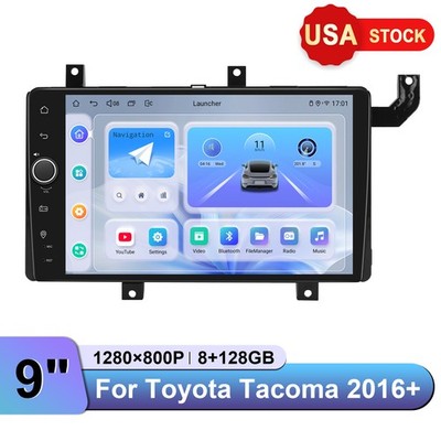 Qualcomm Android 13 Car Stereo for 16+ Toyota Tacoma WiFi+4G LTE Optical Output
