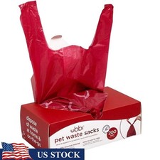 Lavender Scented Leak Proof Pet Waste Bags W/ Tie Tabs 200 Count Heavy Duty New