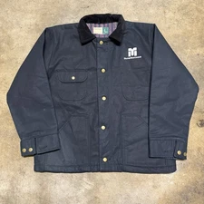 Vintage 80s/90s WearGuard Black Cruiser Chore Work Wear Jacket Sz L