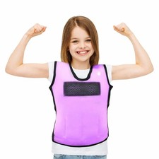 Weighted Sensory Compression Vest for Kids   Adjustable Calming Vest with