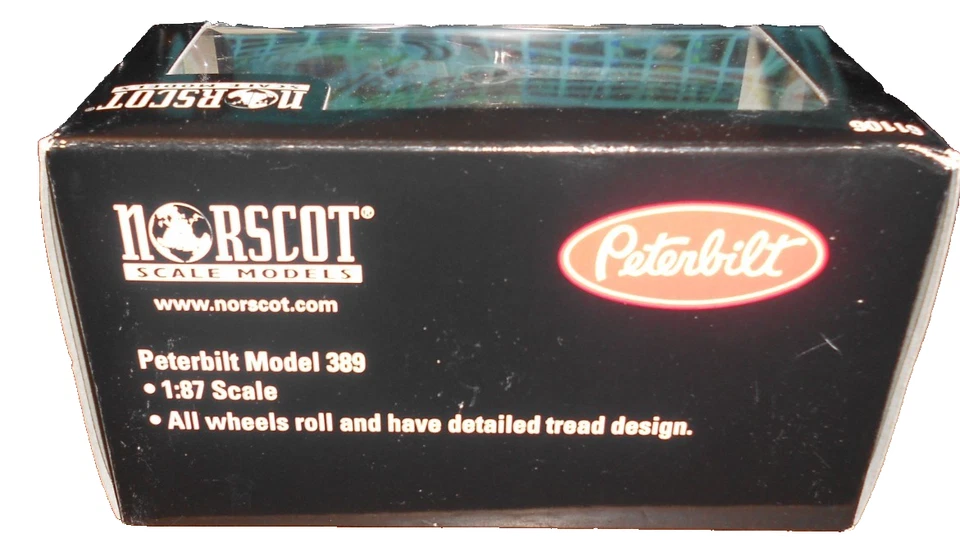 Camión miniatura de plástico Peterbilt 389 1:87 HO Logistics 4" nuevo en caja. Foto 3 de 3