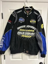 Jimmie Johnson Back 2 Back champion jacket made by JH Design Xl 2007 NASCAR