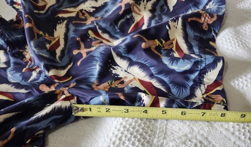 Vtg 90’s POLO Ralph Lauren Sport Lined Drawstring Hawaiian Surfer Swim Trunks XL - Picture 10 of 17