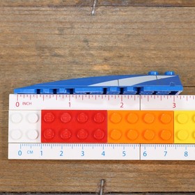 LEGO Star Wars 8093 Blue Wedge 10x3 Left White Stripes Yellow Pattern 50955pb008