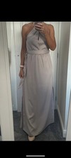 RIVER ISLAND CREAM ETHNIC ARTIZAN CHAINLINK HALTER NECK MAXI DRESS. NEW. SIZE 8