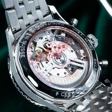 2025 NEW Breitling Navitimer AB0138 – 43mm B01 Chronograph Black Dial Steel B&P 9