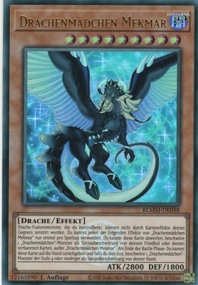 yugioh 1x Drachenmädchen Mekmar BLMM-DE048 ULTRA RARE 1AUFLAGE DEUTSCH