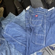 Dickies Relaxed Fit Carpenter Jeans Mens 36x32 Blue Denim Straight Leg NWT