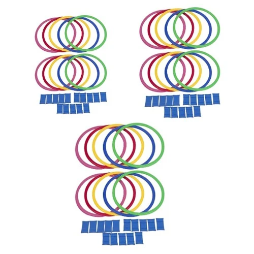 10 Pieces Agility Training Rings Circle Rings Set Practical Outdoor Children