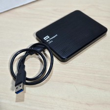 WD My Passport Ultra 500GB USB 3.0 Portable External HDD Black Tested Good