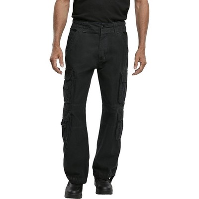 BRANDIT INDIVIDUAL WEAR Men's Pure Vintage Black Cargo Pants (1003-11002)