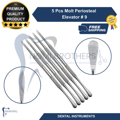 New Molt #9 Periosteal Elevator Double Ended Dental Instrument German Steel CE