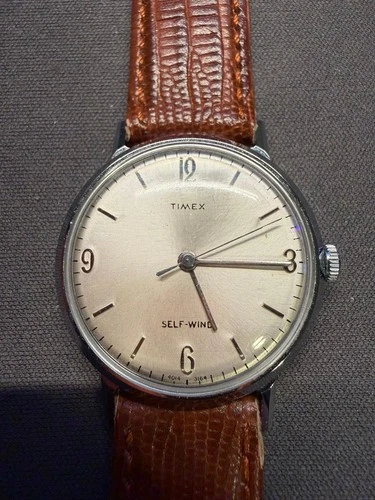 Working Vintage 1960’s Timex "Viscount" Automatic Self Wind Marlin Mens Watch