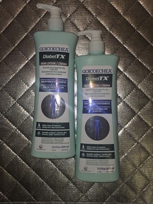 Goicoechea DiabetTX Skin Lotion Cream 13.5 fl oz Fragrance Free Lot of 2
