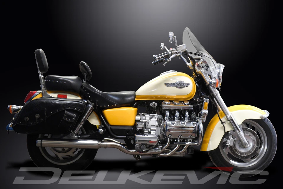 Silenciadores nariz de toro acero inoxidable 6-2 21" escape completo Honda F6C Valkyrie 1997-2004 Foto 4 de 4