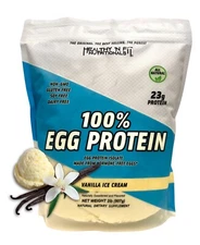 HEALTHY N FIT - 100% Egg Protein 2lb, Vanilla Ice Cream, Paleo, Vegan, Natural