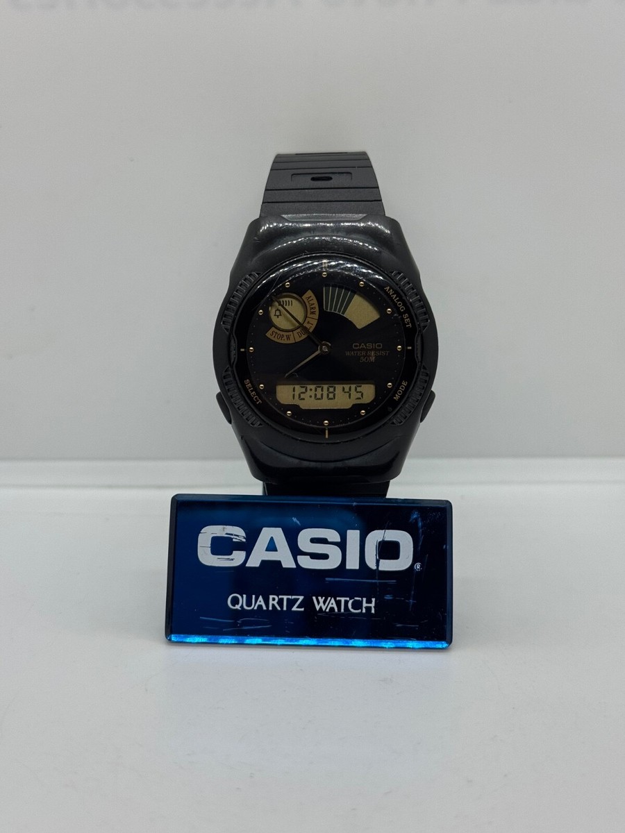 Casio AW-39 Module 747 Quartz Alarm Chrono Dual Time Vintage Wrist