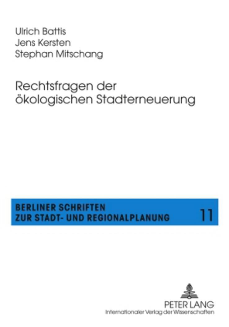 Thumbnail - Rechtsfragen Der Ökologischen Stadterneuerung | Ulrich Battis (u. A.)