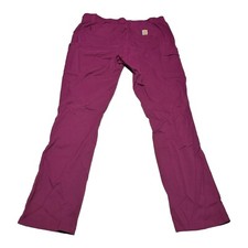 Men's Carhartt Medical Straight Leg Cargo Scrub Pants Wine Red 2XLT 2XL Tall