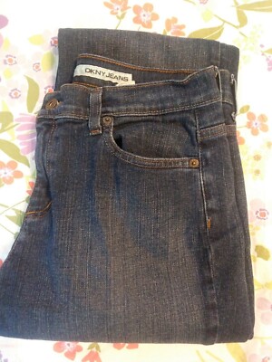 DKNY Women's Jeans. High Rise. Boot Cut. Dark Denim. Sz 10. Soho Jeans. MINT.