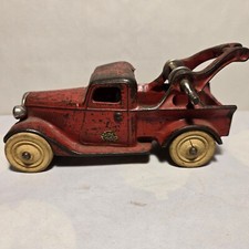 Antique Arcade Cast Iron 1934 Ford Wrecker 202 w/ Nickel Grill - Rare
