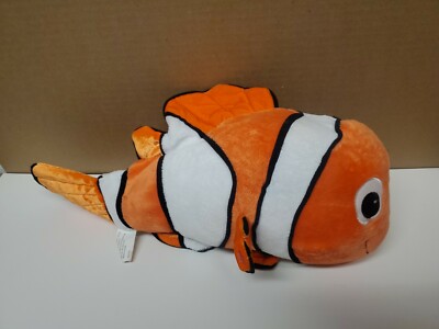 Finding NEMO Plush Clown Fish 16'' Stuffed Animal Toy Pre-owned 