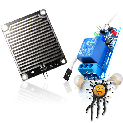 YL-83 Regensensor 5V 12V Relay Set Wasser Water Regen Rain LM393 einstellbar adj