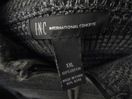 INC International Concepts Men's XXL Black Sweater Cardigan - Picture 3 of 3