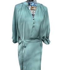 Banana Republic Drapey Elbow-Length Shirt Dress w/ Batwing Sleeves & Tie-Belt