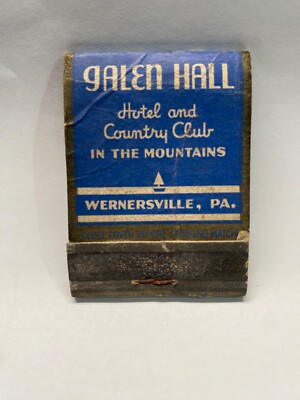 Wernersville PA Galen Hall & Country Club E. Burack Pres. Matchbook Cover