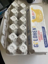 25 Clean Empty Egg Cartons (12 count) -Pulp Paper for  Medium or Large Eggs