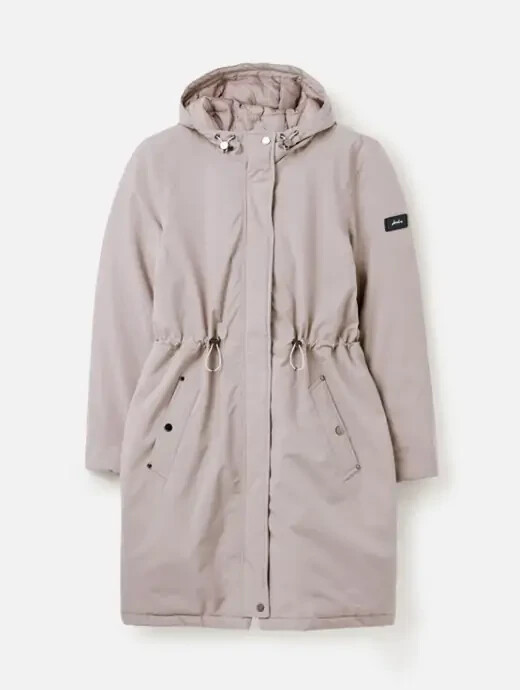 Joules Charlbury Waterproof Coat/Parka Metallic Stone Size 18 eBay