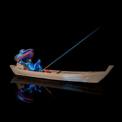 Fisherman 12k Resin Räucherstäbchenhalter - Ultra High Resolution Resin Figur