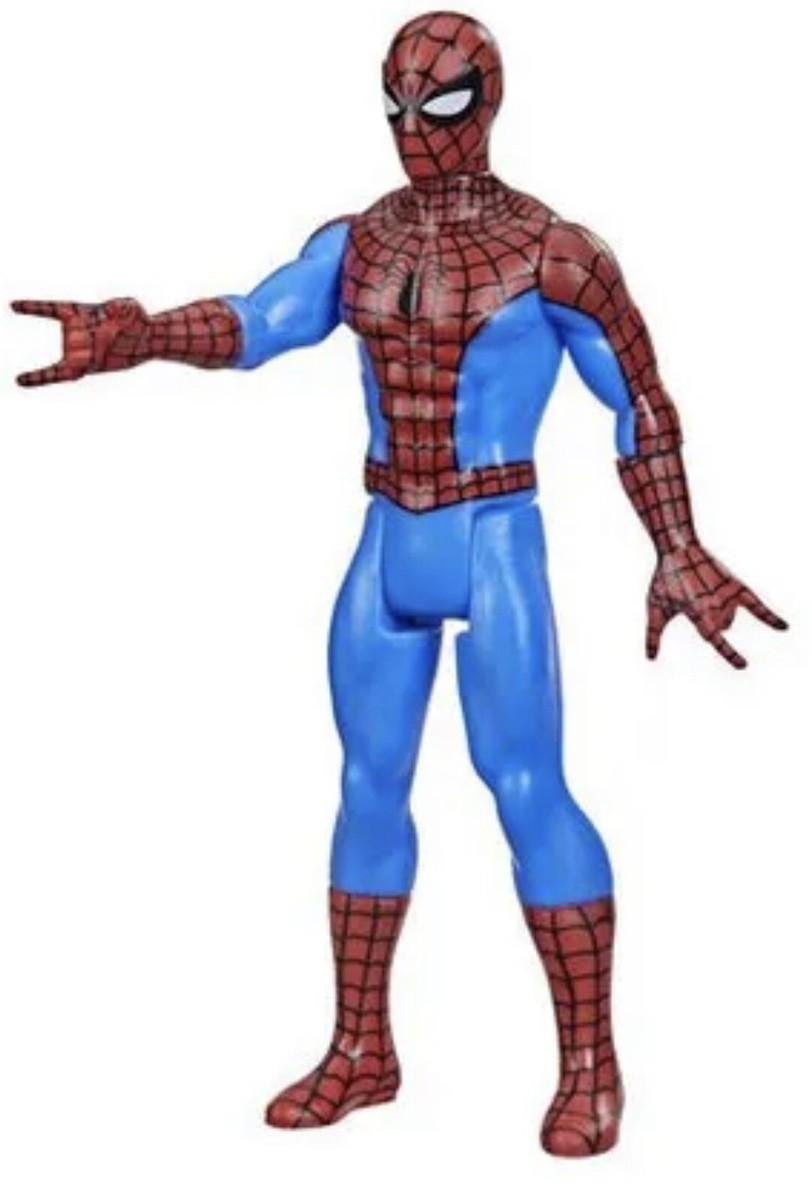 Marvel Legends Retro Spider-Man Figur – 9,5 Cm Action-Figur, Mehrere Bewegungspunkte, Im Retro-Design