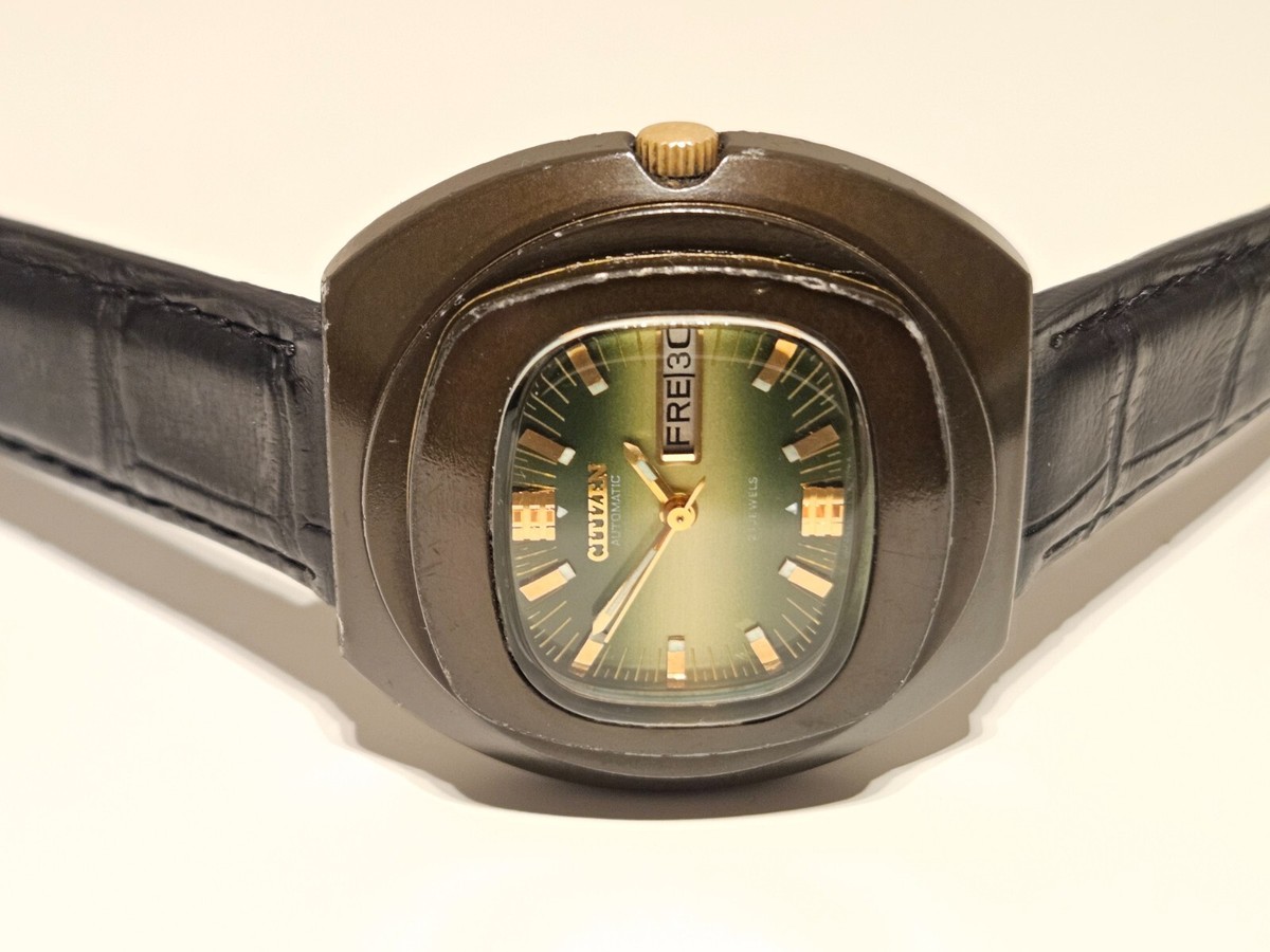 GERMANY MILITARE ★Automatic 腕時計 USEDレア VINTAGE RARE MILITARY BROWN PVD JAPAN MEN'S AUTOMATIC WATCH