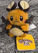Dedenne Fit Stuffed Animal Doll Plush Japanese Pokemon Center Exclusive NWT