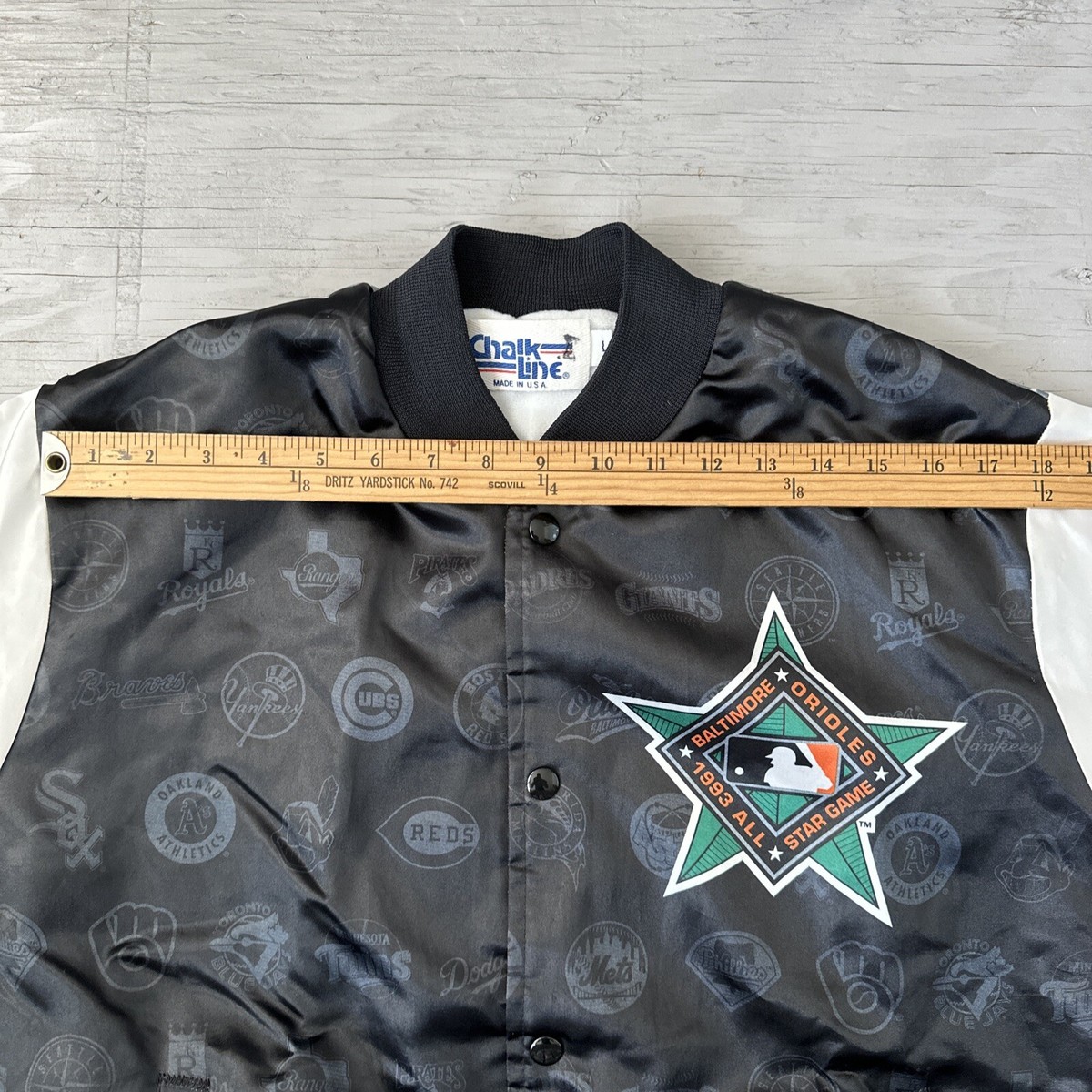 ボルティモアオリオールズのグランドコート VTG Chalk Line Baltimore Orioles MLB All Star Game 1993