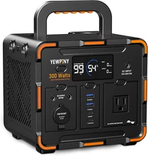 EM300 Portable Power Station, 300W Solar Generator, 259Wh Lifepo4 Battery, USB-C