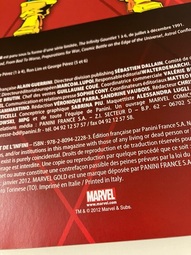 Marvel Gold LE GANT DE L’INFINI Le defi de Thanos Panini 2012 Softcover francese - Picture 6 of 7