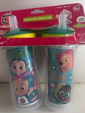 The First Years 9oz Insulated Cocomelon Portable Straw Cup - 2pk