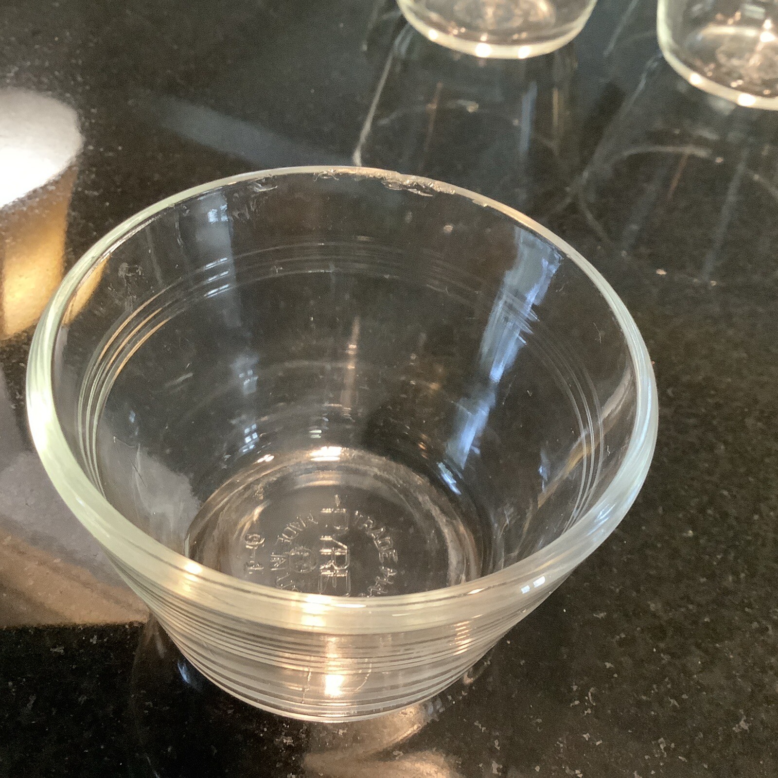 8 VTG Pyrex Glass Ramekin Dessert Custard 5.5 Oz Cups, 3 Rings “G