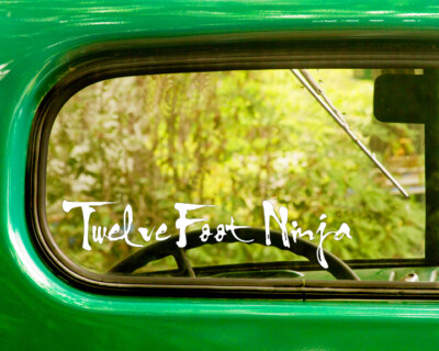 2 TWELVE FOOT NINJA BAND DECALs Stickers Bogo For Car Truck Window Bumper