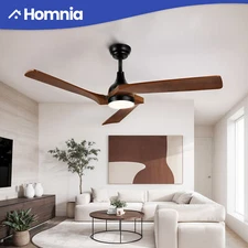 52" Modern Contemporary Ceiling Fan w/ Lights and Remote Control Indoor Outdoor