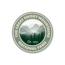 The Great Smoky Mountains National Park Est 1934, Camping Aluminum Sign